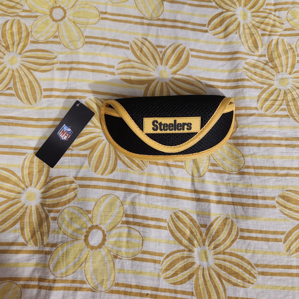 NFL Steelers Black and Yellow Sunglasses Case